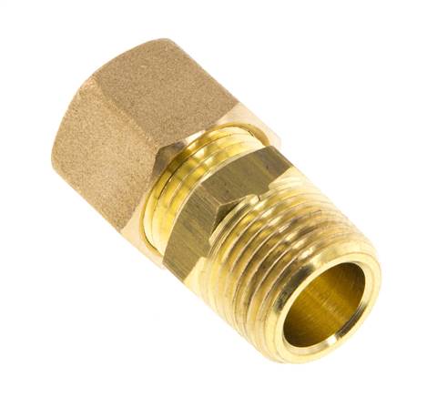 R 3/8'' Macho x 10mm Racor de compresión recto de latón 95 Bar DIN EN 1254-2