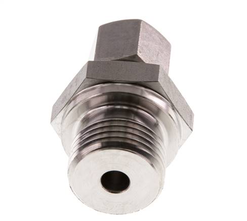 G 1/2'' Macho x 8L Racor de compresión recto de acero inoxidable 315 Bar DIN 2353