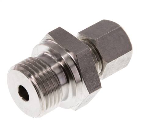 G 1/2'' Macho x 8L Racor de compresión recto de acero inoxidable 315 Bar DIN 2353