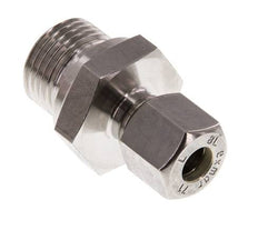 G 1/2'' Macho x 8L Racor de compresión recto de acero inoxidable 315 Bar DIN 2353