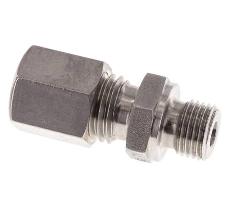 M10x1 Macho x 6L Racor de compresión recto de acero inoxidable 315 Bar DIN 2353