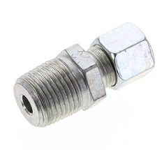 1/2'' NPT Macho x 10L Anillo de corte recto de acero galvanizado 315 Barra DIN 2353