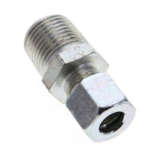 1/2'' NPT Macho x 10L Anillo de corte recto de acero galvanizado 315 Barra DIN 2353