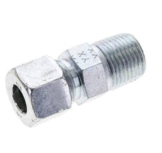 1/2'' NPT Macho x 12S Anillo de corte recto de acero galvanizado 630 Barra DIN 2353