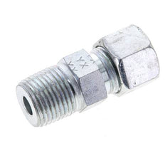 1/2'' NPT Macho x 12S Anillo de corte recto de acero galvanizado 630 Barra DIN 2353