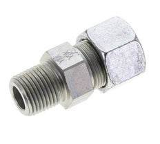 1/2'' NPT Macho x 16S Anillo de corte recto de acero galvanizado 400 Bar DIN 2353