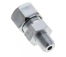1/4'' NPT Macho x 12S Anillo de corte recto de acero galvanizado 630 Barra DIN 2353