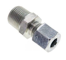 3/8'' NPT Macho x 8L Anillo de corte recto de acero galvanizado 315 Barra DIN 2353