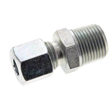 3/8'' NPT Macho x 8L Anillo de corte recto de acero galvanizado 315 Barra DIN 2353