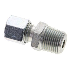 3/8'' NPT Macho x 8L Anillo de corte recto de acero galvanizado 315 Barra DIN 2353