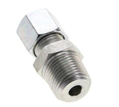 3/8'' NPT Macho x 8L Anillo de corte recto de acero galvanizado 315 Barra DIN 2353