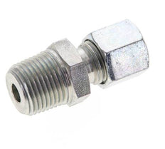 3/8'' NPT Macho x 8L Anillo de corte recto de acero galvanizado 315 Barra DIN 2353