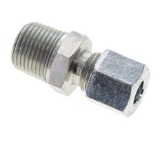 3/8'' NPT Macho x 8L Anillo de corte recto de acero galvanizado 315 Barra DIN 2353
