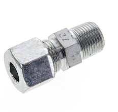 3/8'' NPT Macho x 10S Anillo de corte recto de acero galvanizado 630 Barra DIN 2353