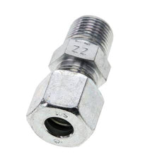 3/8'' NPT Macho x 10S Anillo de corte recto de acero galvanizado 630 Barra DIN 2353