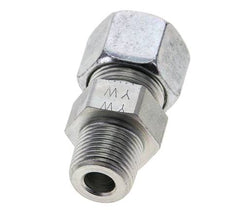 3/8'' NPT Macho x 12S Anillo de corte recto de acero galvanizado 630 Barra DIN 2353