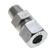 3/8'' NPT Macho x 12S Anillo de corte recto de acero galvanizado 630 Barra DIN 2353