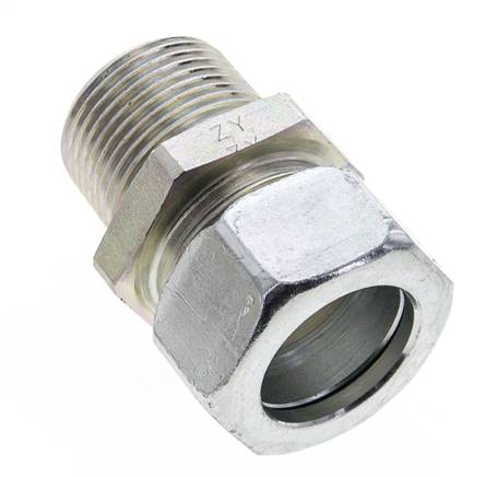 1'' NPT Macho x 28L Anillo de corte recto de acero galvanizado 160 Bar DIN 2353