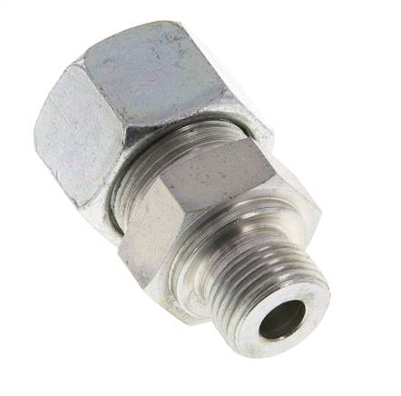 M18x1,5 Macho x 16S Anillo de corte recto de acero galvanizado 400 Bar DIN 2353