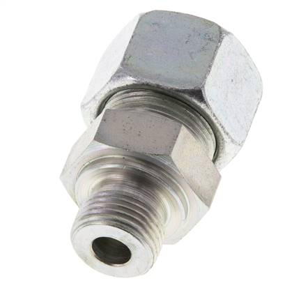 M18x1,5 Macho x 16S Anillo de corte recto de acero galvanizado 400 Bar DIN 2353