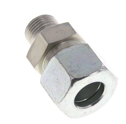 M18x1,5 Macho x 16S Anillo de corte recto de acero galvanizado 400 Bar DIN 2353