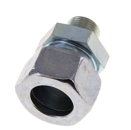 M18x1,5 Macho x 22L Anillo de corte recto de acero galvanizado 160 Bar DIN 2353