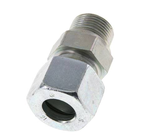 M22x1,5 Macho x 16S Anillo de corte recto de acero galvanizado 400 Bar DIN 2353
