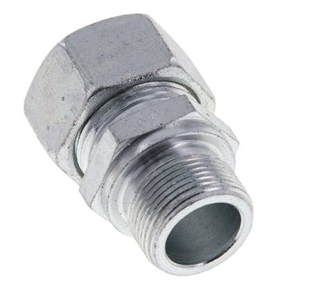 M26x1,5 Macho x 22L Anillo de corte recto de acero galvanizado 160 Bar DIN 2353