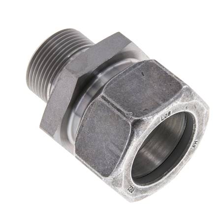 M26x1,5 Macho x 28L Anillo de corte recto de acero galvanizado 160 Bar DIN 2353