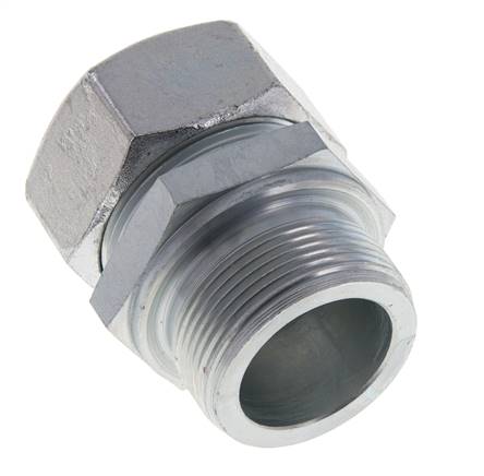 M42x2 Macho x 35L Anillo de corte recto de acero galvanizado 160 Bar DIN 2353