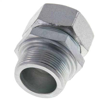 M42x2 Macho x 35L Anillo de corte recto de acero galvanizado 160 Bar DIN 2353