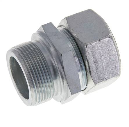 M42x2 Macho x 35L Anillo de corte recto de acero galvanizado 160 Bar DIN 2353