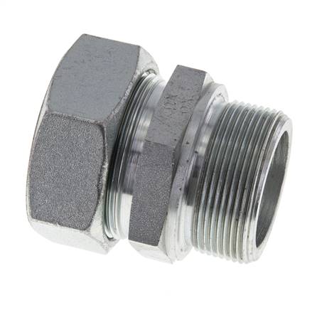 M48x2 Macho x 42L Anillo de corte recto de acero galvanizado 160 Bar DIN 2353