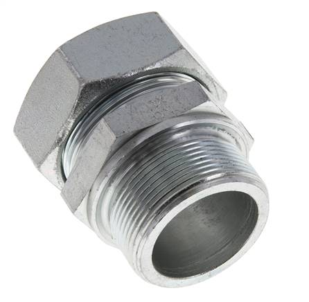 M48x2 Macho x 42L Anillo de corte recto de acero galvanizado 160 Bar DIN 2353