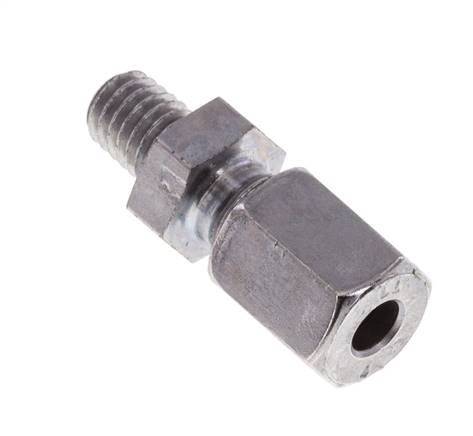 M6 Macho x 4LL Anillo de corte recto de acero galvanizado 100 Bar DIN 2353