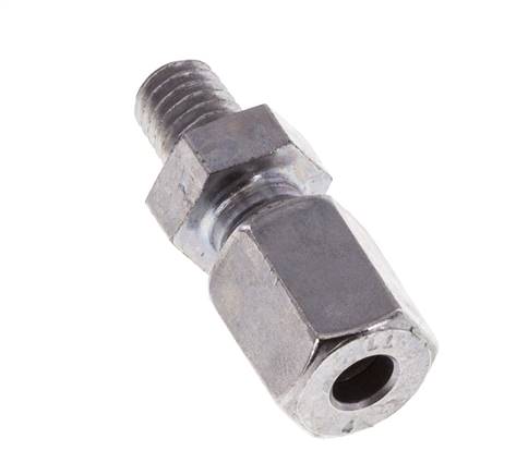 M6 Macho x 4LL Anillo de corte recto de acero galvanizado 100 Bar DIN 2353