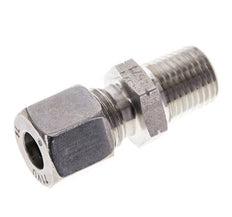 1/4'' NPT Macho x 8L Anillo de corte recto de acero inoxidable 315 Barra DIN 2353