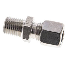 1/4'' NPT Macho x 8L Anillo de corte recto de acero inoxidable 315 Barra DIN 2353