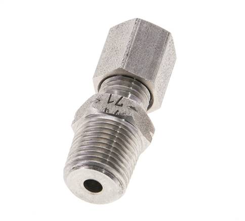 1/8'' NPT Macho x 4LL Anillo de corte recto de acero inoxidable 100 Bar DIN 2353