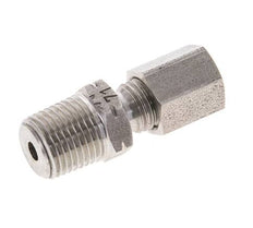 1/8'' NPT Macho x 4LL Anillo de corte recto de acero inoxidable 100 Bar DIN 2353