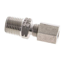 1/8'' NPT Macho x 4LL Anillo de corte recto de acero inoxidable 100 Bar DIN 2353
