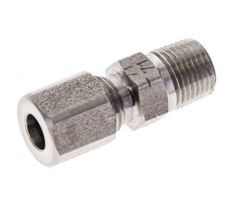1/8'' NPT Macho x 6LL Anillo de corte recto de acero inoxidable 100 Bar DIN 2353