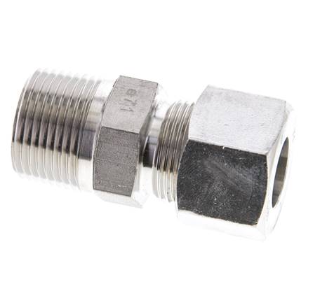 3/4'' NPT Macho x 16S Anillo de corte recto de acero inoxidable 400 Bar DIN 2353
