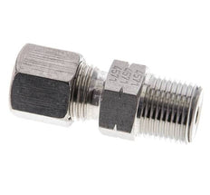 3/8'' NPT Macho x 8S Anillo de corte recto de acero inoxidable 630 Barra DIN 2353