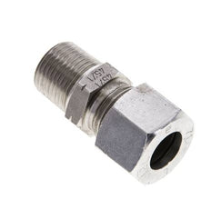 3/8'' NPT Macho x 12L Anillo de corte recto de acero inoxidable 315 Barra DIN 2353