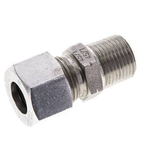 3/8'' NPT Macho x 12L Anillo de corte recto de acero inoxidable 315 Barra DIN 2353