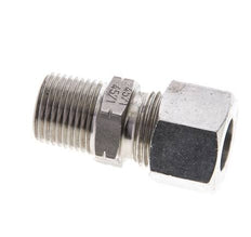 3/8'' NPT Macho x 12L Anillo de corte recto de acero inoxidable 315 Barra DIN 2353