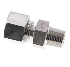 3/8'' NPT Macho x 12S Anillo de corte recto de acero inoxidable 630 Barra DIN 2353