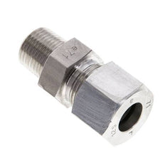 3/8'' NPT Macho x 12S Anillo de corte recto de acero inoxidable 630 Barra DIN 2353