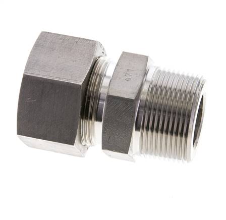 1 1/4'' NPT Macho x 30S Anillo de corte recto de acero inoxidable 400 Bar DIN 2353